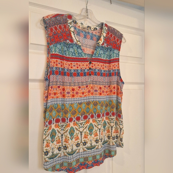 ONE WORLD Tops - One World, XL, Woman's Multi-Color Top